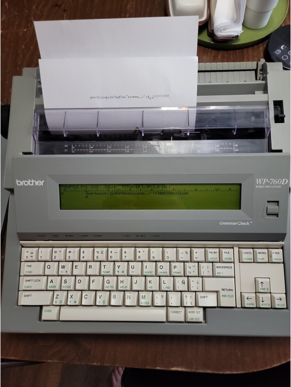 vintage brother word processor. WP-760D Plus